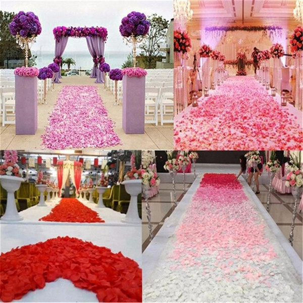 New 500pcs Silk Rose Flower Petals For Wedding Party Table Decorations