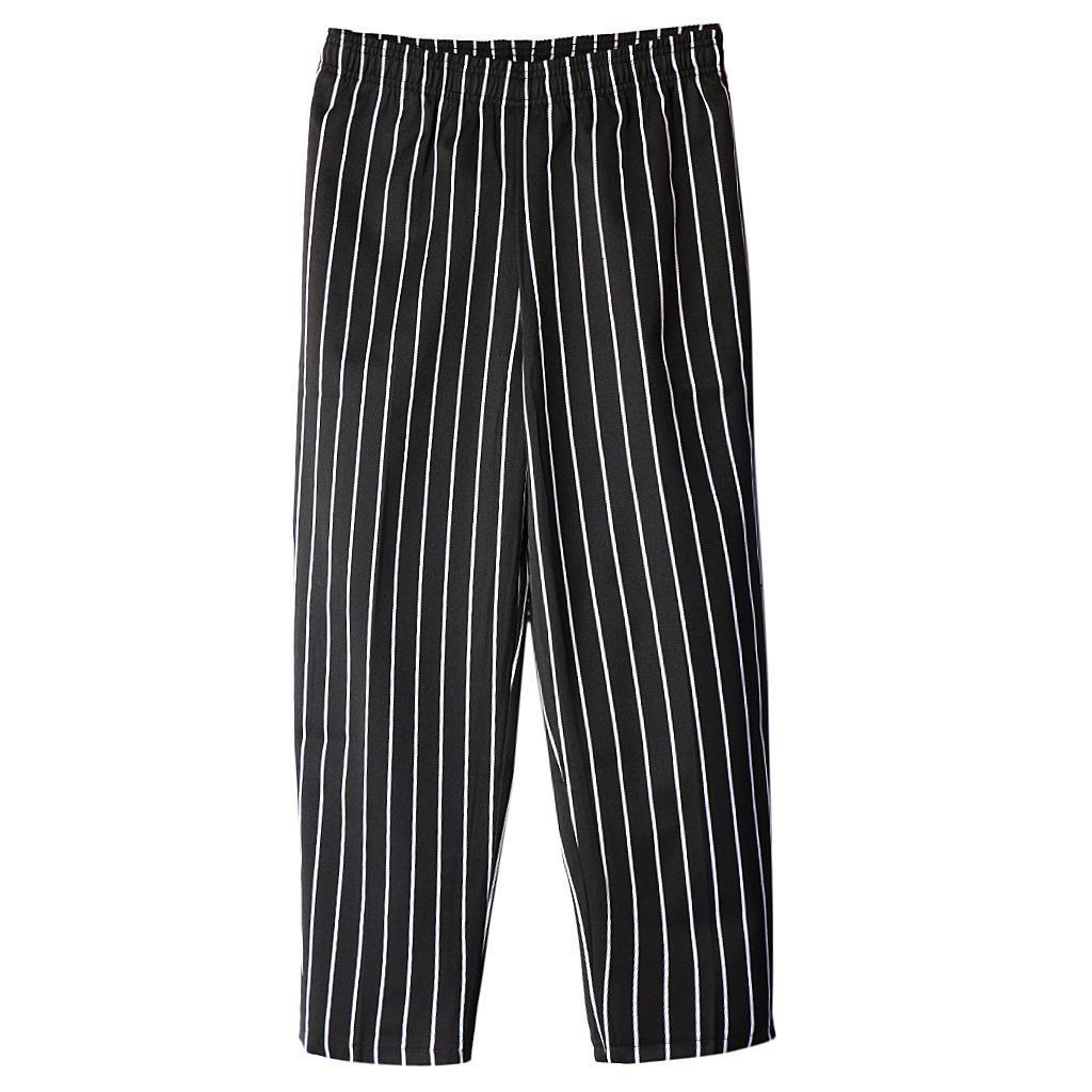 Professional Men Unisex Chef Trousers Kitchen Catering Cook Pants ...