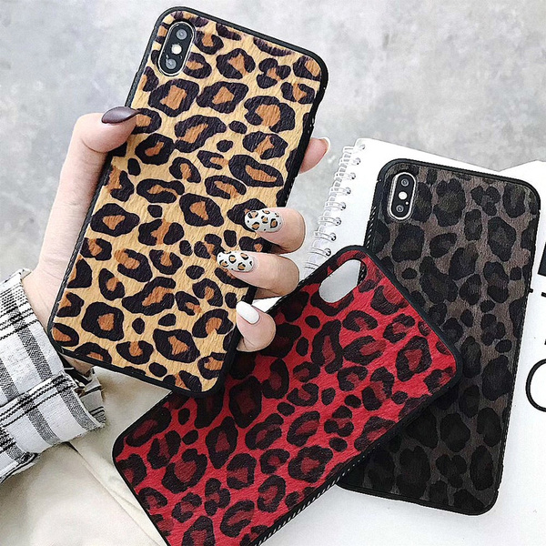 coque iphone xr leopard silicone