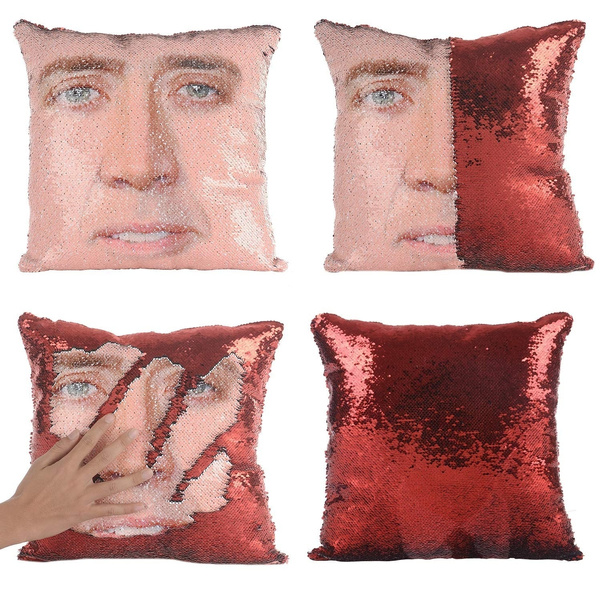 nic cage pillow