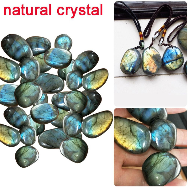 Plagioclase Ornament Handicrafts Labradorite Crystal Moonstone Healing Stones