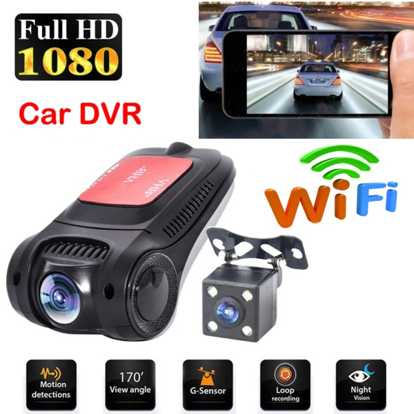 170° Full HD 1080P Car Wifi Hidden Camera DVR Dash Cam Video Recorder G-Sensor
