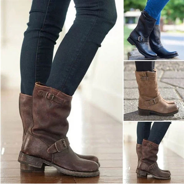 Platform Ankle Boots chaussure femme 