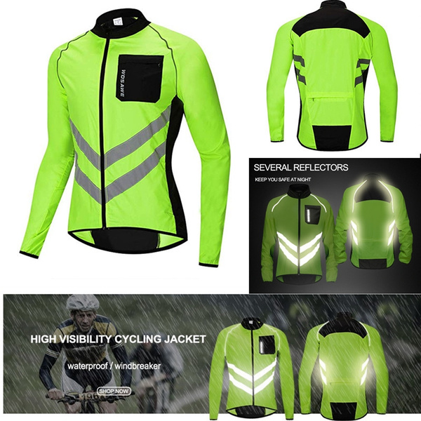 WOSAWE Cycling Jacket Jersey Sportswear Long Sleeve Wind Coat