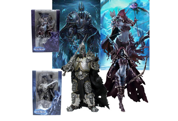 Wow World Of Warcraft Lich King The Death Knight Arthas Sylvanas Windrunner Figure Toy Model Pvc Wish