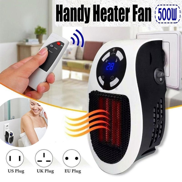 Mini Portable Heater Fan Electric Air Pocket Warmer Home Office UK