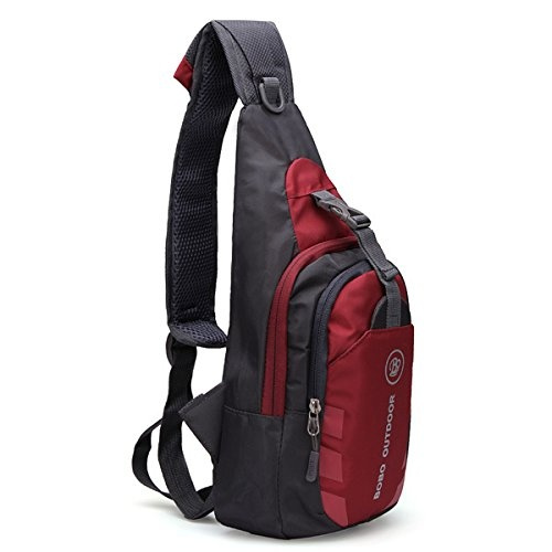 Men Women Shoulder Bag Sling Chest Pack Backpack Sports Crossbody Camping Travel