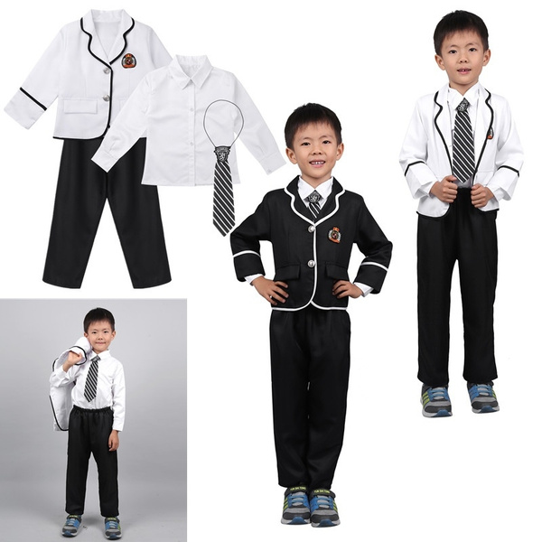 Kids Boys Clothing British Style School Uniform Anime Costume Suit