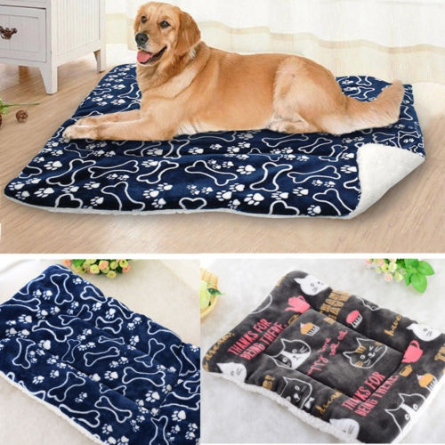 OOFWY Pets Dog Puppy Warm Nest Bed Pets Cat Soft Fleece Pad