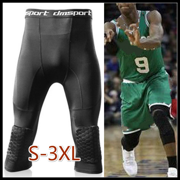 compression basketball pants with knee pads