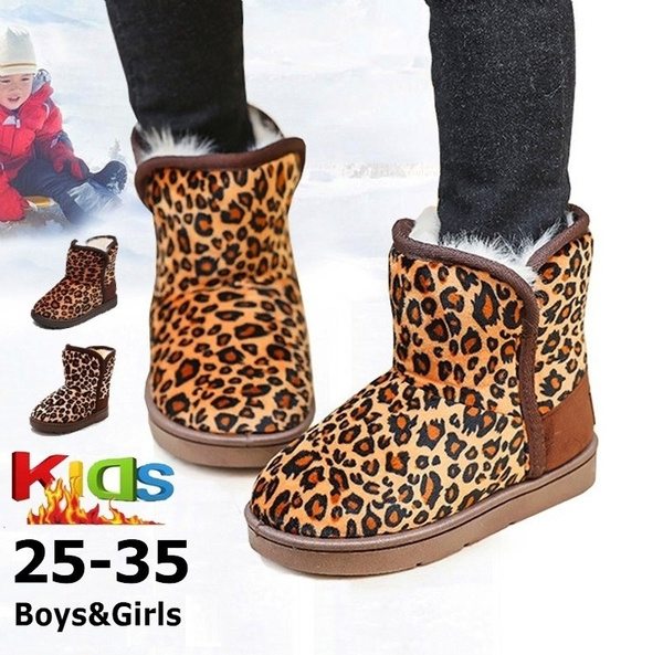 leopard print snow boots