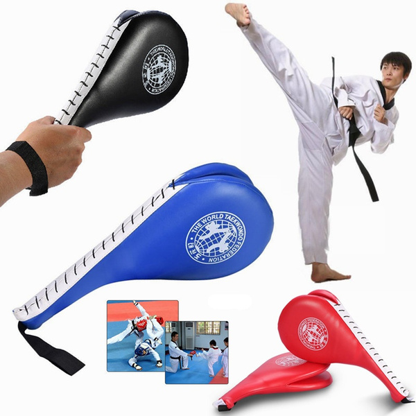 1 PC Double Clapper Target Focus Kick Striking Pad Karate Taekwondo Kickboxing