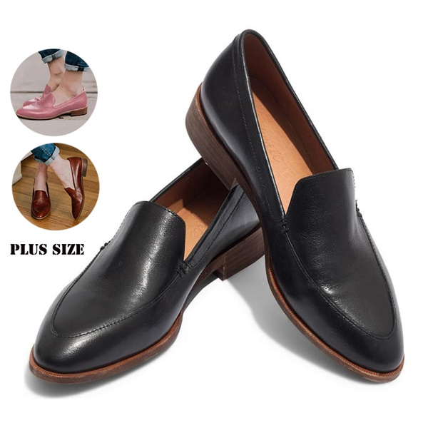leather work shoes womens