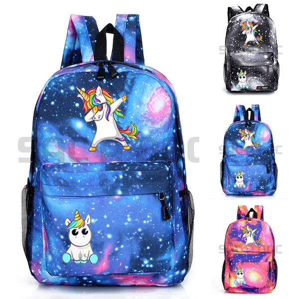 Cute Dabbing Unicorn Backpack School Bag For Children Boys Girls