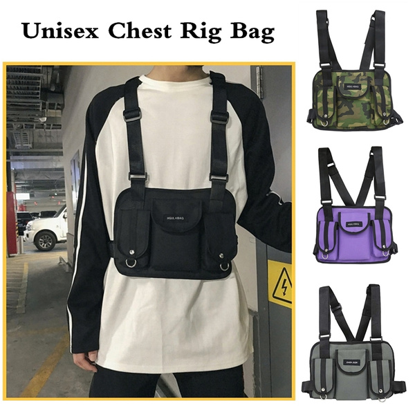 Hot Unisex Chest Rig Waist Bag Hip Hop Streetwear Functional Tactical Chest Bag