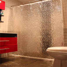 1.8*1.8m Clear 3D Water Cube Thickened Bathroom Bath Shower Curtain Waterproof