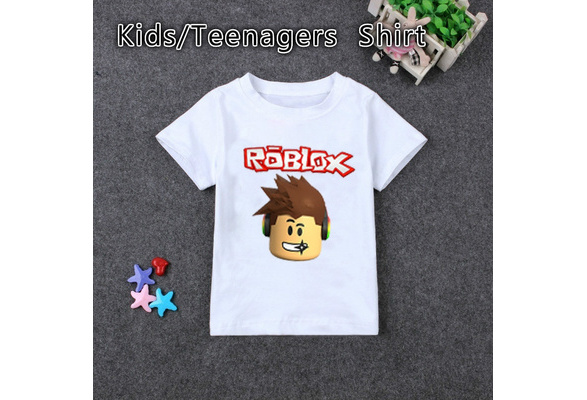 Roblox Kids T Shirts Roblox Character Head Kids Boys Girls T Shirt Tops Tees 0 11years Wish