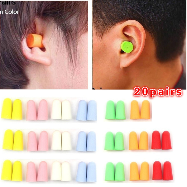 20Pcs Silicone Ear Plugs Anti Noise Earplugs Comfortable For Study Sleep FUU xl