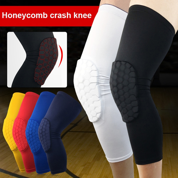Honeycomb Pad Crashproof Antislip Basketball Leg Knee Long Sleeve Protector Gear