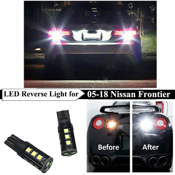 2 x Backup Reverse Light 921 T15 LED Bulb For 2005-2018 Nissan Frontier White