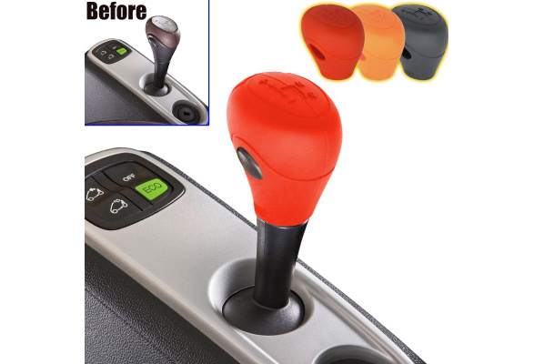 Car Shift Gear Knob Cover For Smart Fortwo Forfour 450 451 452 Series 1999-2014