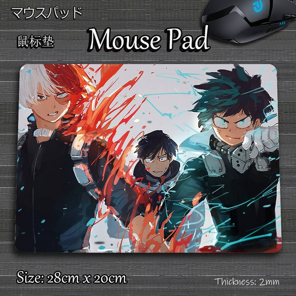 Anime Decroation Mouse Pad Mat For Izuku Midoriya Shouto Todoroki