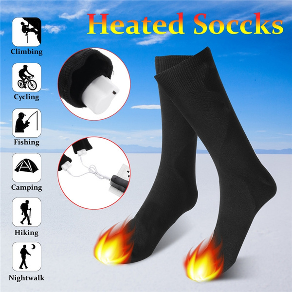 Thermal Heated Socks Rechargeable Electric Battery Powered Thermo-Winter Socks