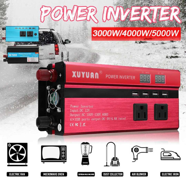 3000W//4000W//5000W Solar Power Inverter Sine Wave DC12V To AC110V//220V Convert