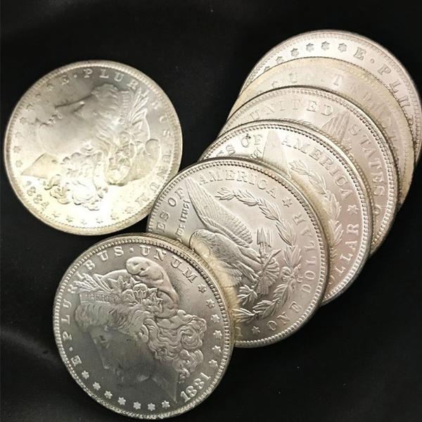 American 1 Dollar Silver Coin Currency Morgan Antique