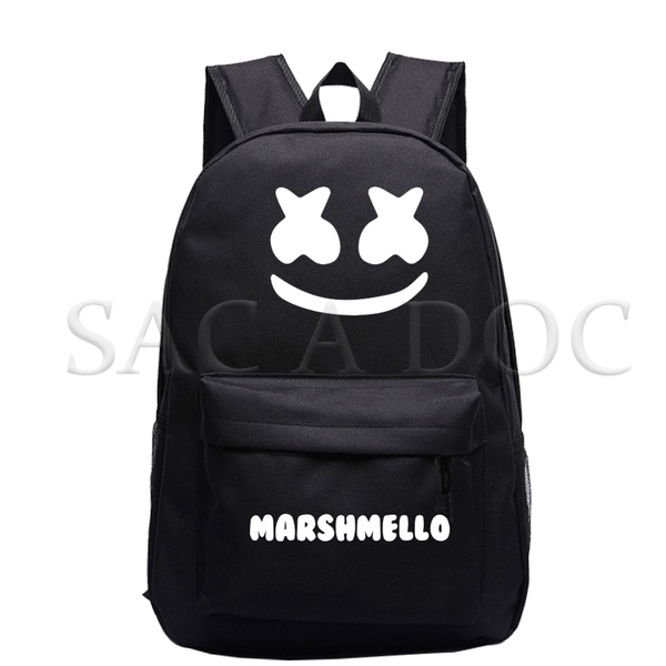 Cute Dj Marshmello Face Backpack Boys Girls School Bag Cool Galaxy