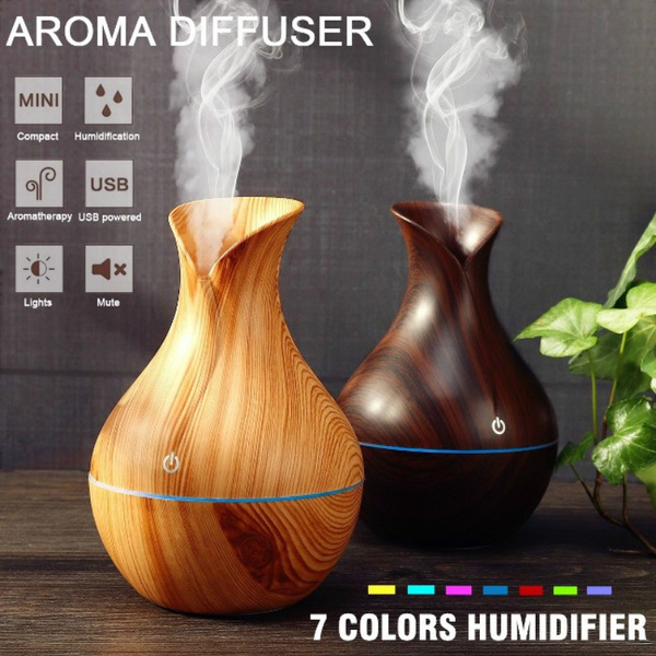 USB LED Ultrasonic Aroma Humidifier Essential Oil Diffuser Aromatherapy Purifier 
