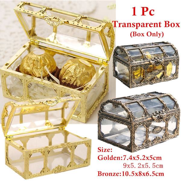 plastic treasure chest storage box