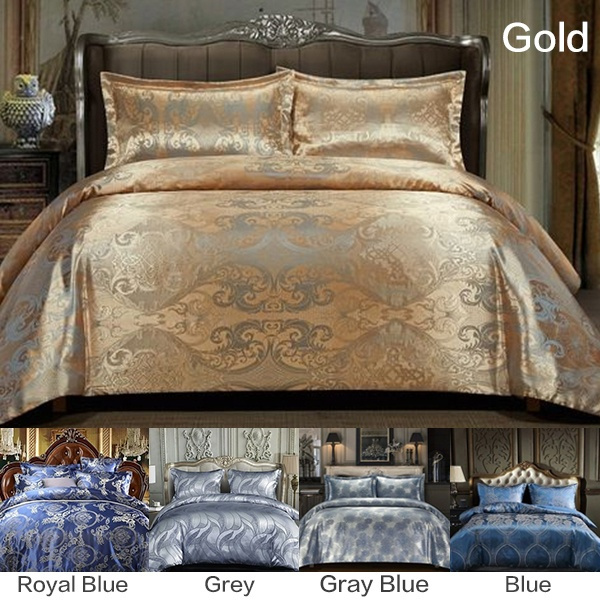 3pcs Home Bedding Set Jacquard Duvet Cover Set Bed Linens
