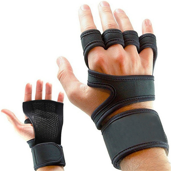 Gym Workout Best Weight Lifting Body Building Training Fitness Gloves with Strap