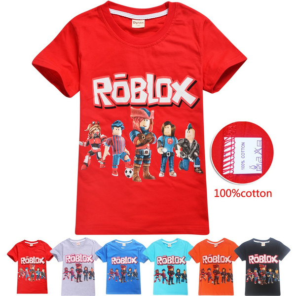 2019 Kids 100 Cotton T Shirt Boys Girls Children Roblox Short