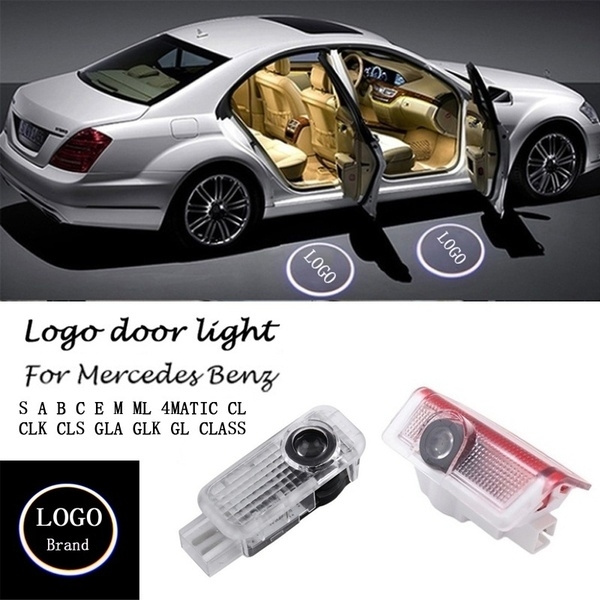 No Drill LED Door Ghost Courtesy Projector Logo Light For Mercedes GL ML R Class