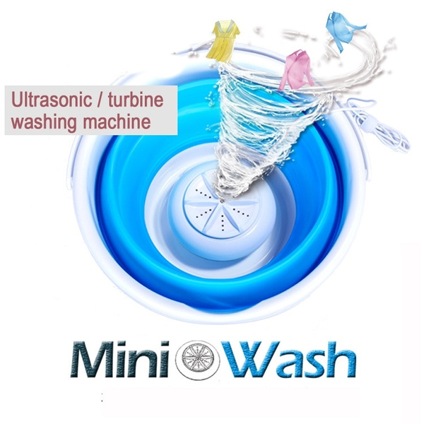 Portable Ultrasonic Turbine Washing Machine Foldable Bucket Type ...