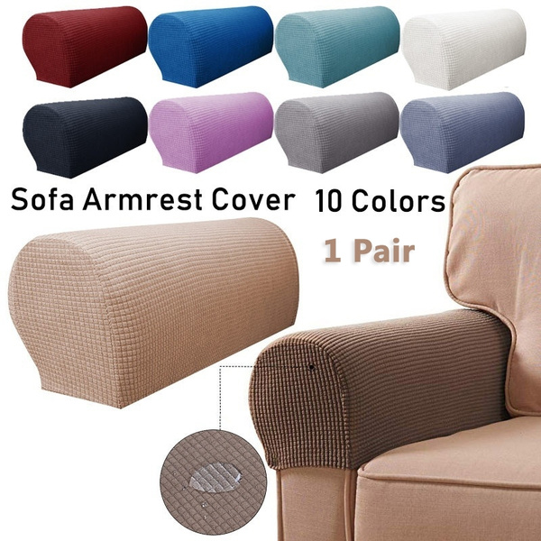 Furniture Velvet Arm Cover Armrest, Sofa Arm Cover
