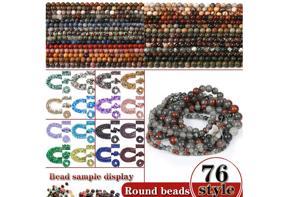 6/8/10/12mm Multi-Color Tiger's Eye Gemstone Round Beads Necklaces 16-48''