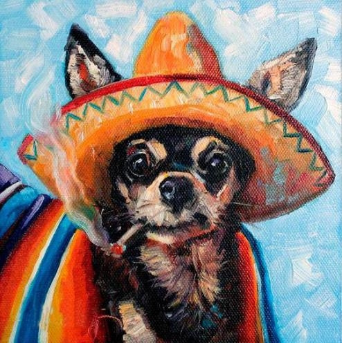 Cross Stitch Kit Chihuahua Art 1-30
