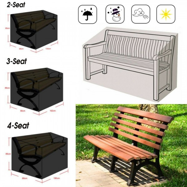Heavy Duty Waterproof Outdoor Garden 2 3 4 Seater Bench Seat Cover All Sizes Wish - Seat Covers For Outdoor Bench
