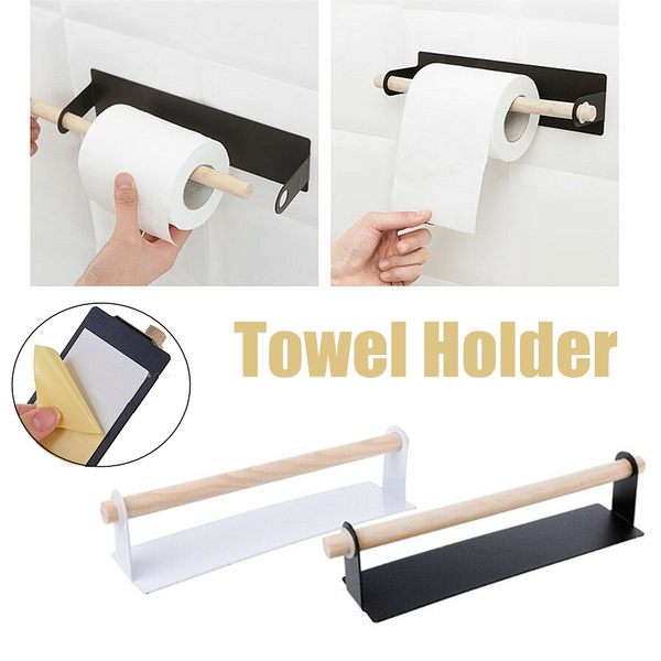 Portable Adhesive Paper Towel Holder Under Cabinet For Toilet