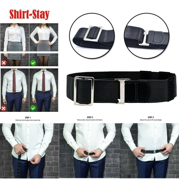 Adjustable Near Shirt-Stay Best Shirt Stays Tuck It Belt Shirt Tucked Men's Belt