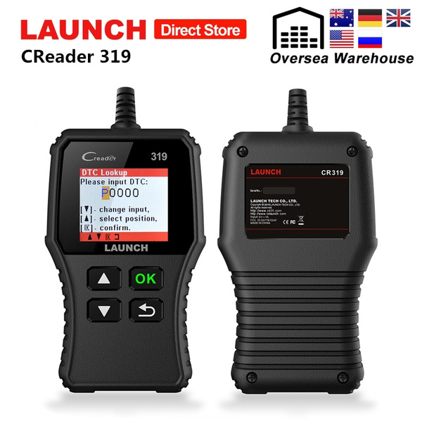 Launch CR319 Car OBD2 Code Reader OBD Scan Tool Read /& Clear DTCs Check Engine