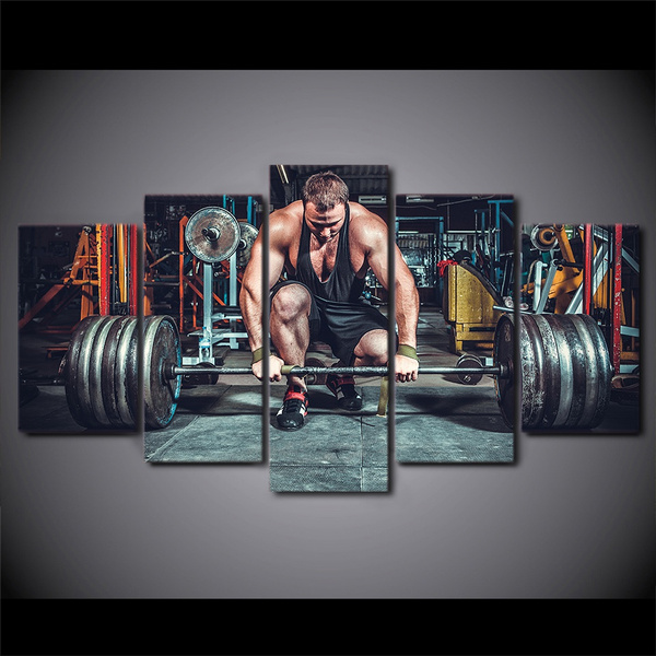 Weight Power Lifting Gym Fitness Giant Wall Art Poster Print