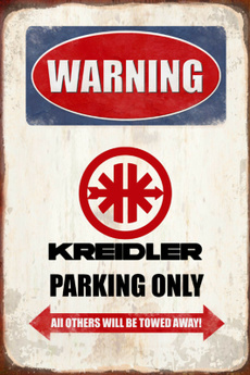 Blechschild 30 X 20 cm Kreidler Parking Only
