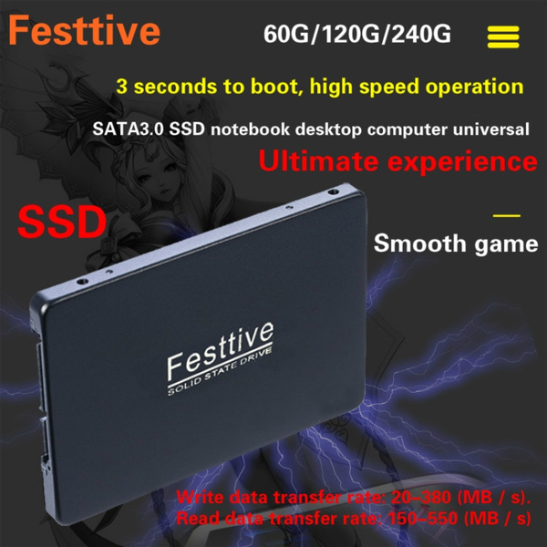 Festtive new upgrade SSD solid state drive SATA3 interface 60GB