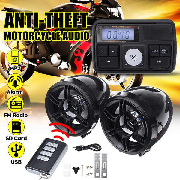 Motorcycle Bluetooth,Handfree,Audio System,FM Radio Stereo,Amplifier Speaker ATV