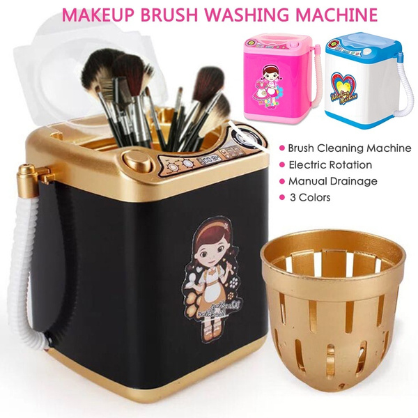 Mini Makeup Brush Cleaner Device Plastic Automatic Cleaning Washing Machine Cleaning Brushes Washing Tools for Girls