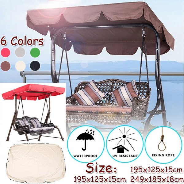 Sunshade Cover Outdoor Garden Patio Swing Canopy Seat Top Cover
